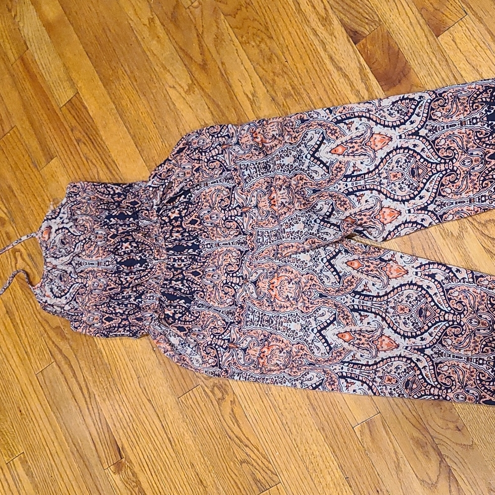 Aztec Halter Top Jumpsuit